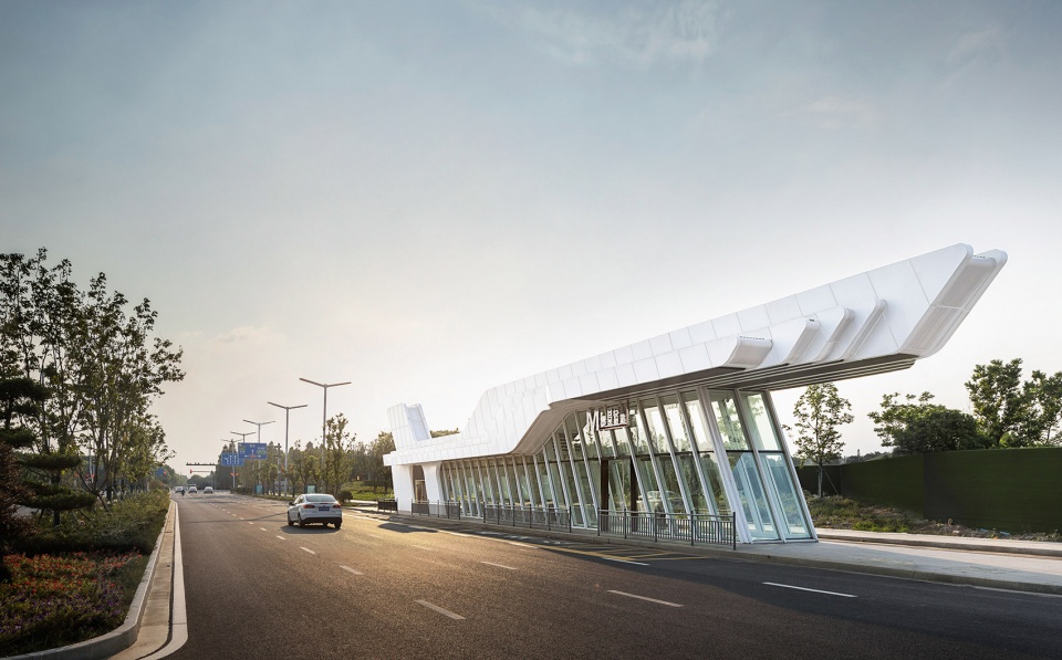 design of bus stations in zhangjiagang high speed railway new town by arts group