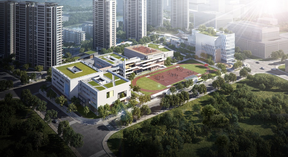 jingchao primary school and kindergarten affiliated to hangzhou normal university china by ua design