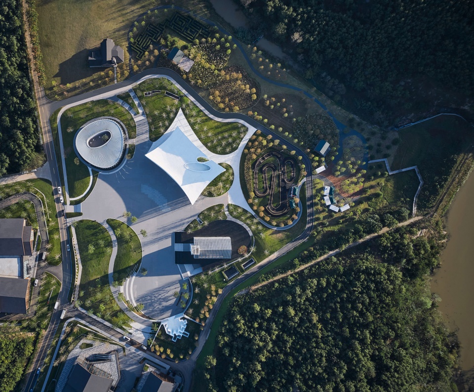 cang ma mountain flying carpet qingdao atour town parent kid centre china by gn architects