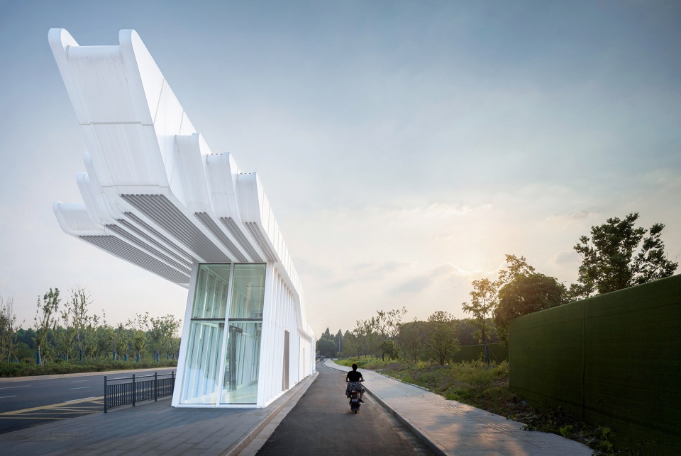 design of bus stations in zhangjiagang high speed railway new town by arts group
