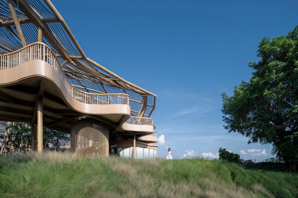 gulao water town cultural ecological tourism resort guest center china by huahui design