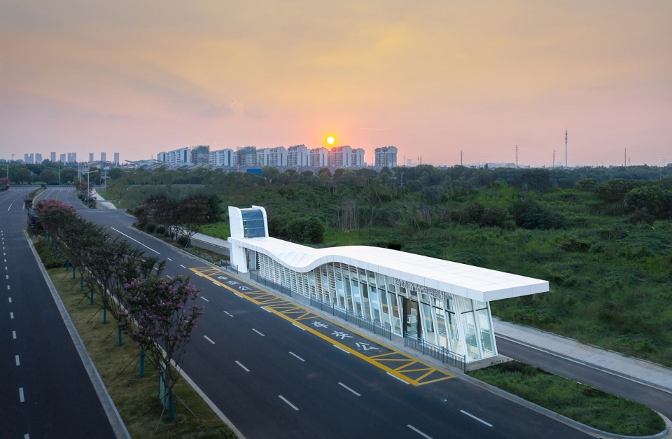 design of bus stations in zhangjiagang high speed railway new town by arts group