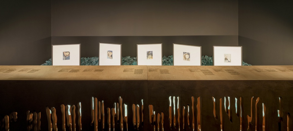 the exhibition hokusai passages by narchitektura