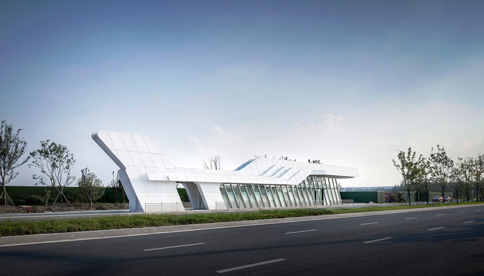 design of bus stations in zhangjiagang high speed railway new town by arts group