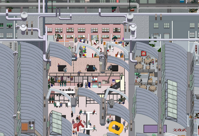 Selected projects with illustration drawings