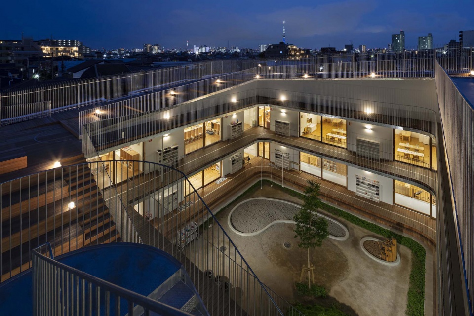 higashitateishi nursery school by aisaka architects atelier