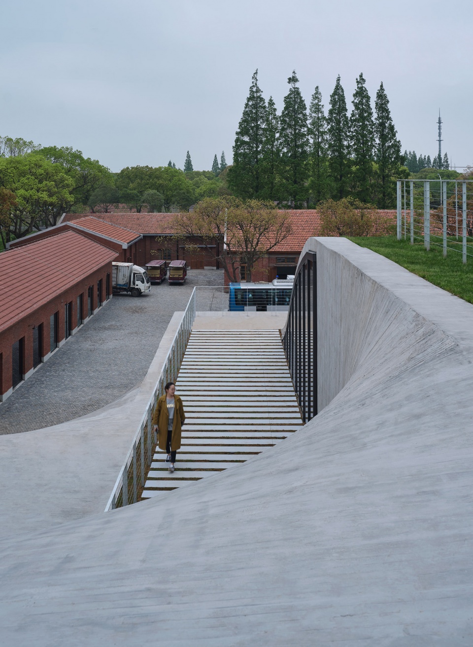 dongfeng parlor exhibition hall of the future town china by original design studiotjad