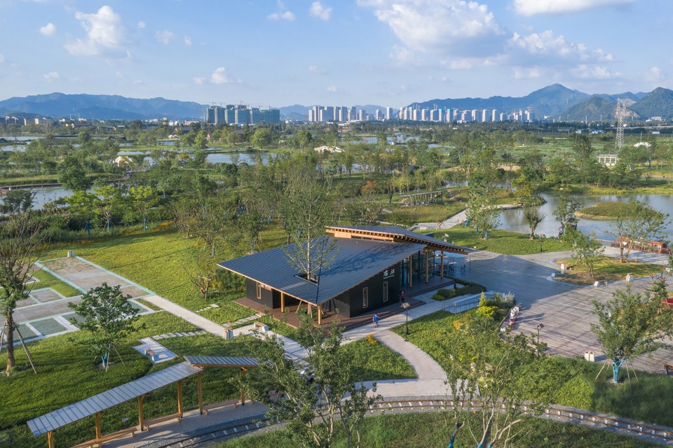 fuyang yangbei lake wetland reception center china by shulin architectural design