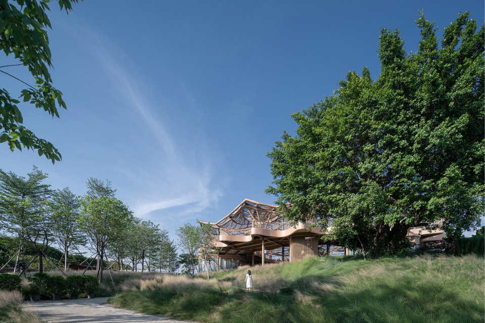 gulao water town cultural ecological tourism resort guest center china by huahui design
