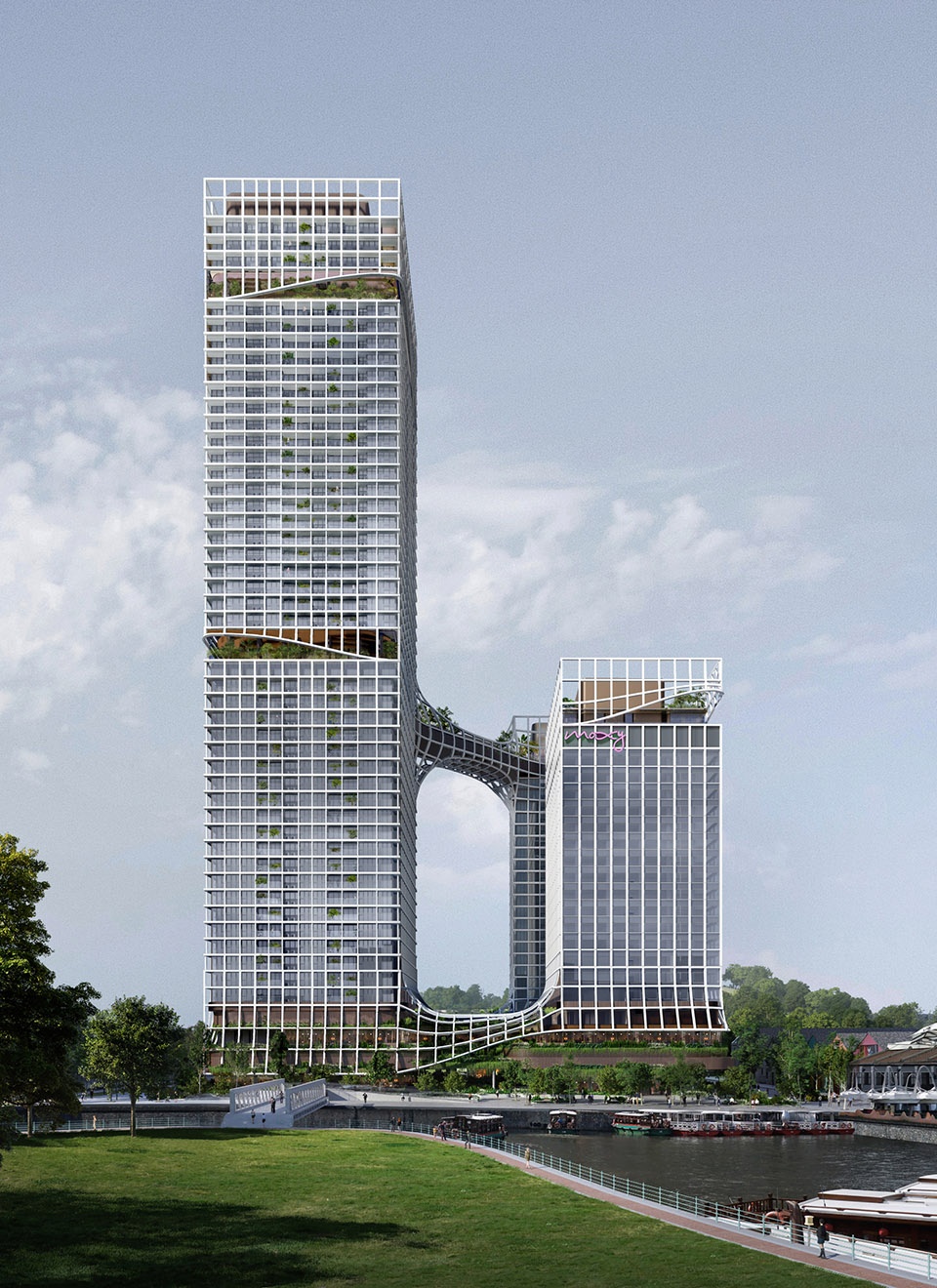 Tallest residential building along Singapore River designed by BIG