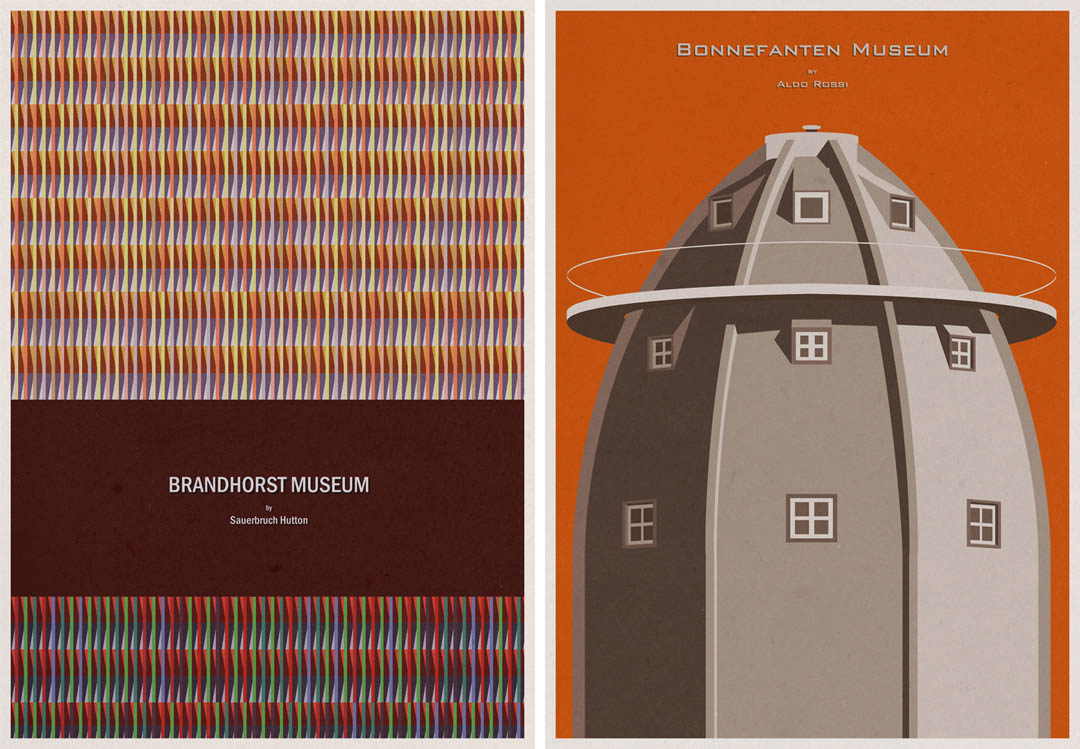 Selected projects with illustration drawings