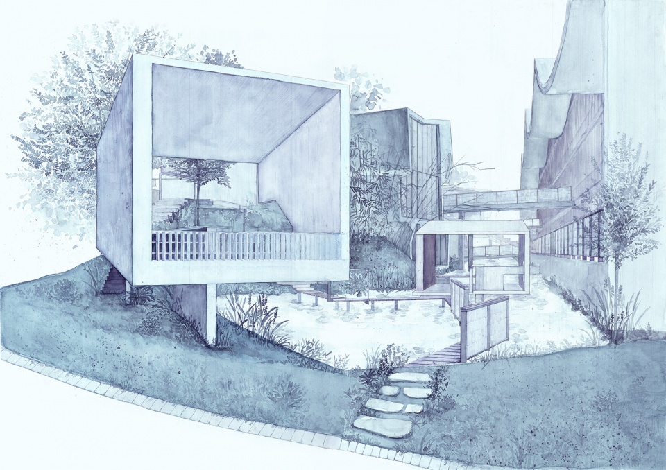 anwesenheit and spatial action by li wenxi