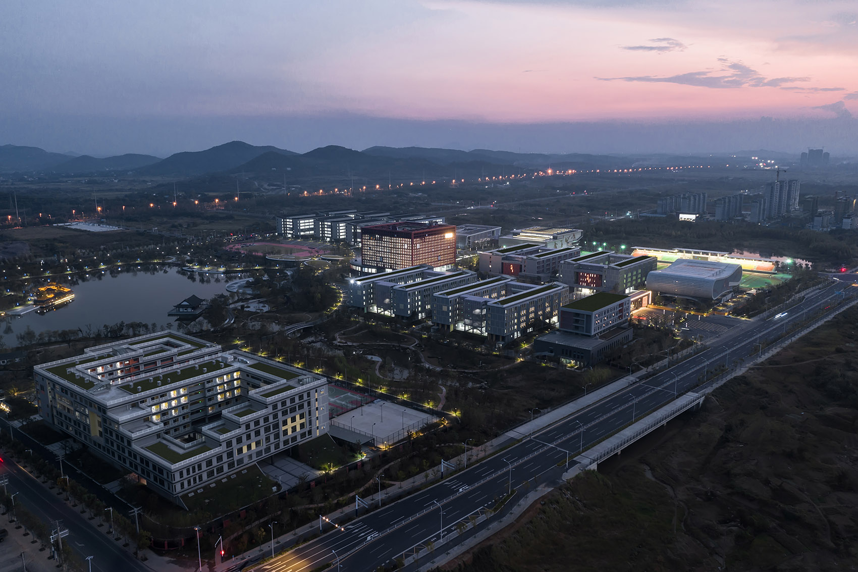 New Campus of Lujiang No 2 Middle School China by SZAD Hefei Branch