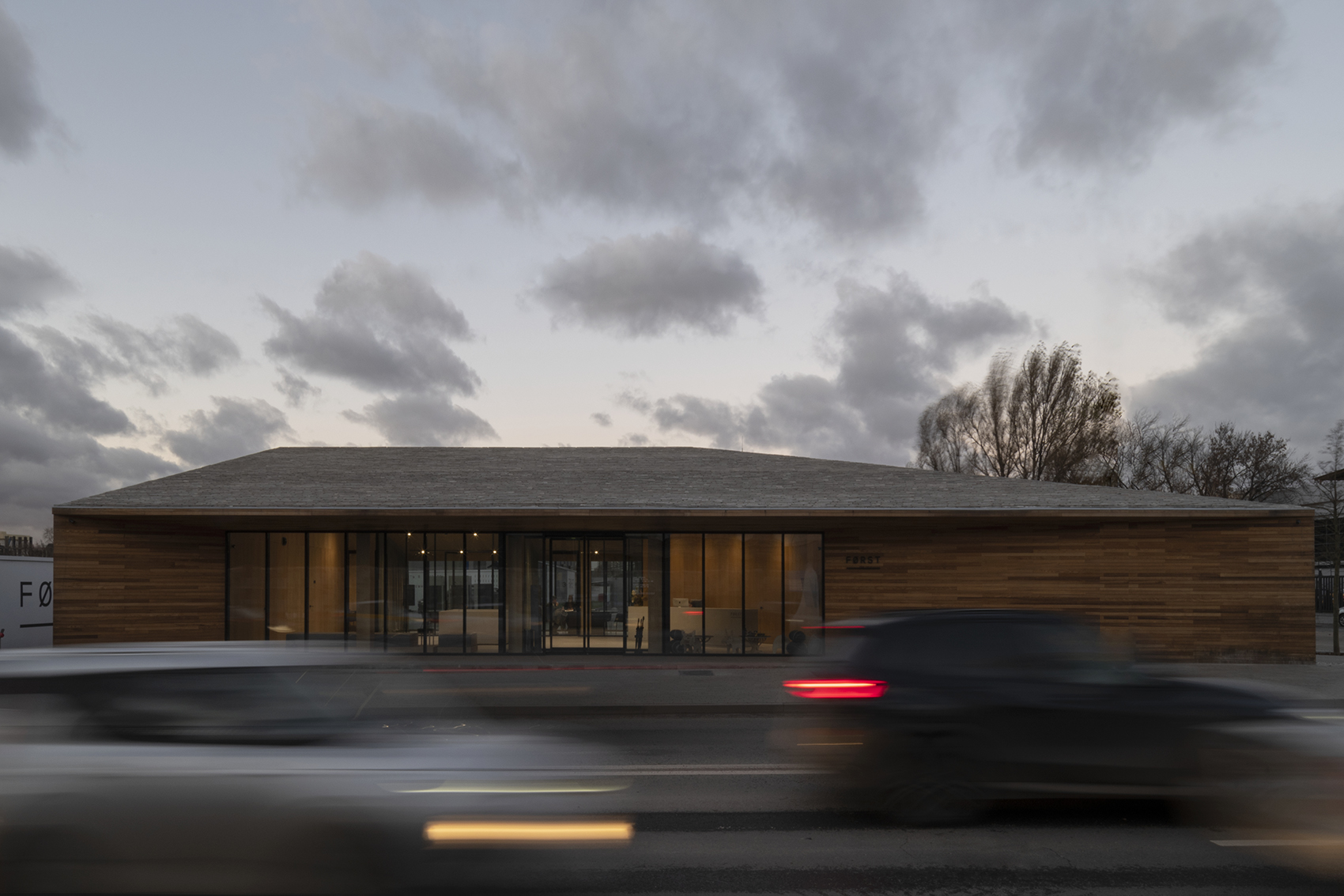 forst sales office by architectural bureau wall