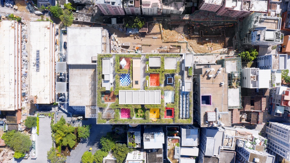 mvrdv transforms disused industrial building into a creative factory with a green public roof in shenzhen