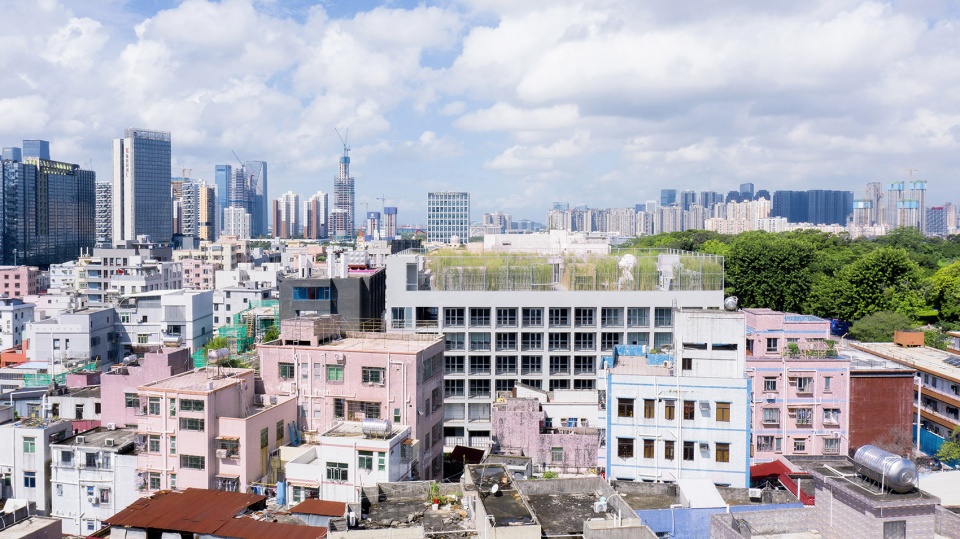 mvrdv transforms disused industrial building into a creative factory with a green public roof in shenzhen