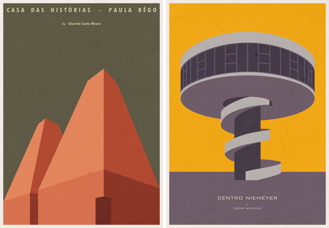Selected projects with illustration drawings