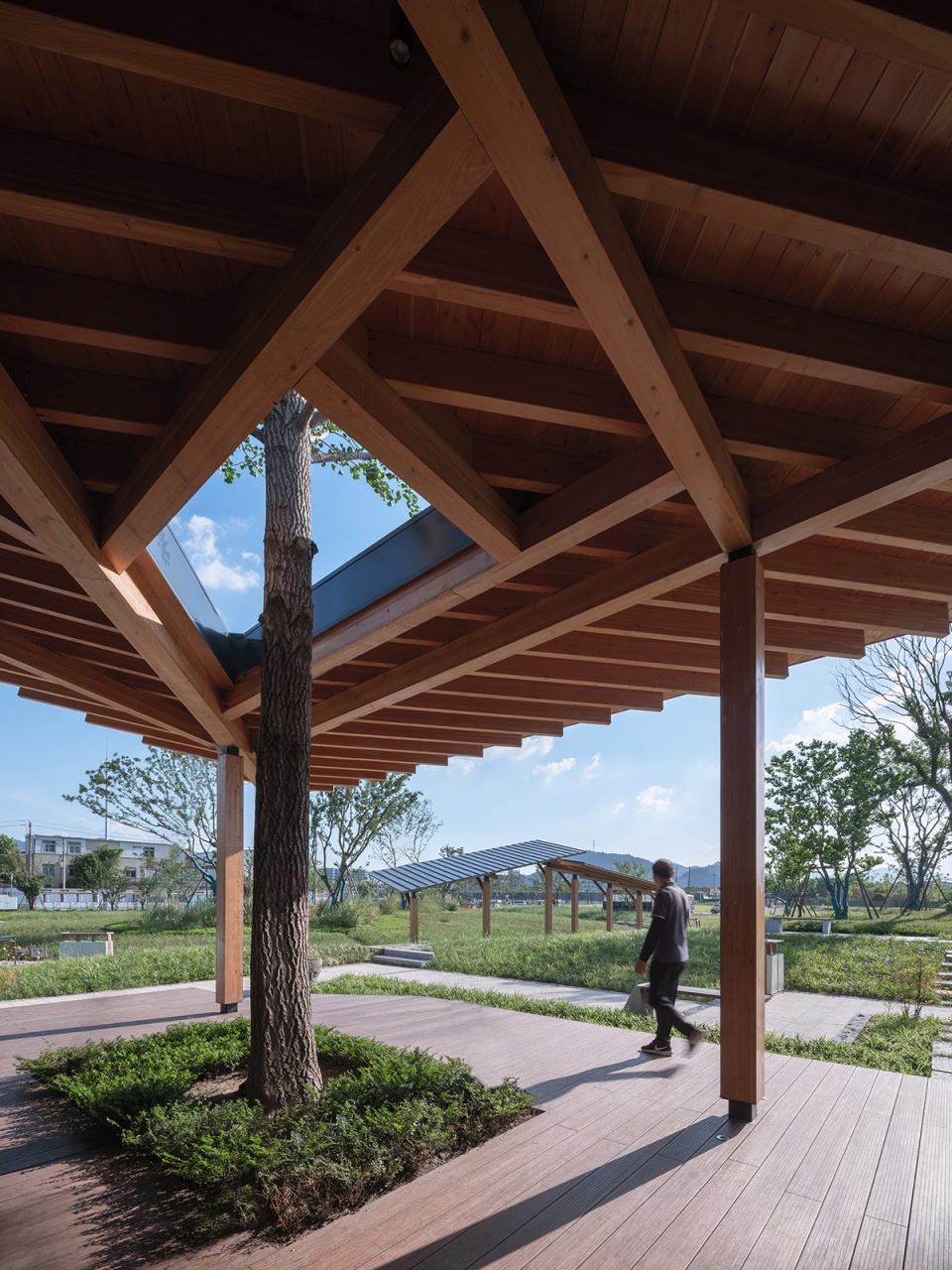 fuyang yangbei lake wetland reception center china by shulin architectural design