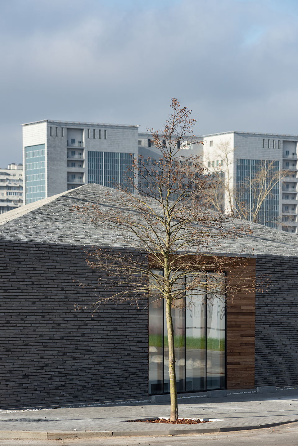 forst sales office by architectural bureau wall