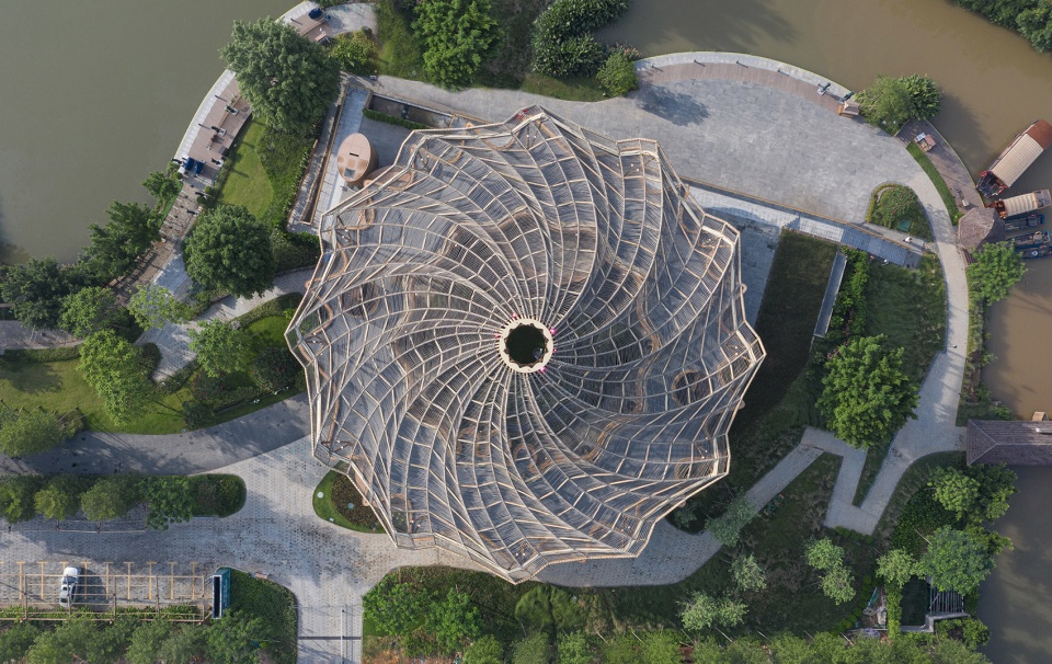 gulao water town cultural ecological tourism resort guest center china by huahui design