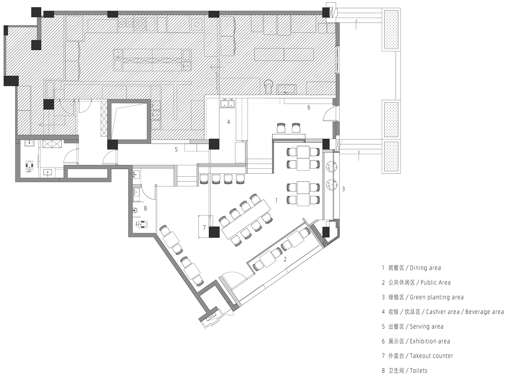xuezhen canteen china by whatever design office