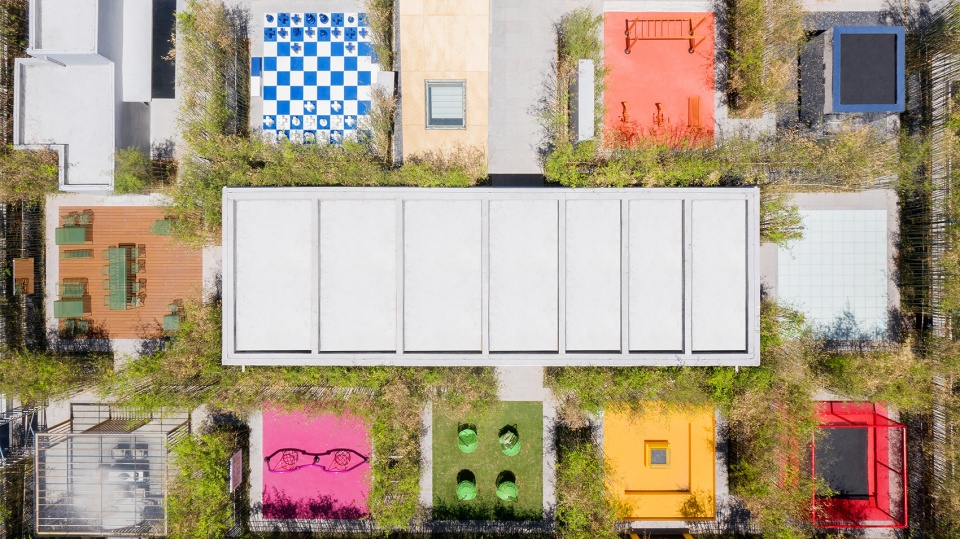 mvrdv transforms disused industrial building into a creative factory with a green public roof in shenzhen