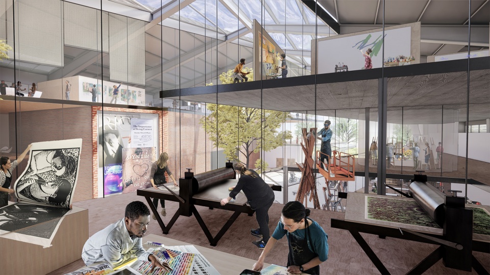 ds r selected to design rice university new arts building sarofim hall