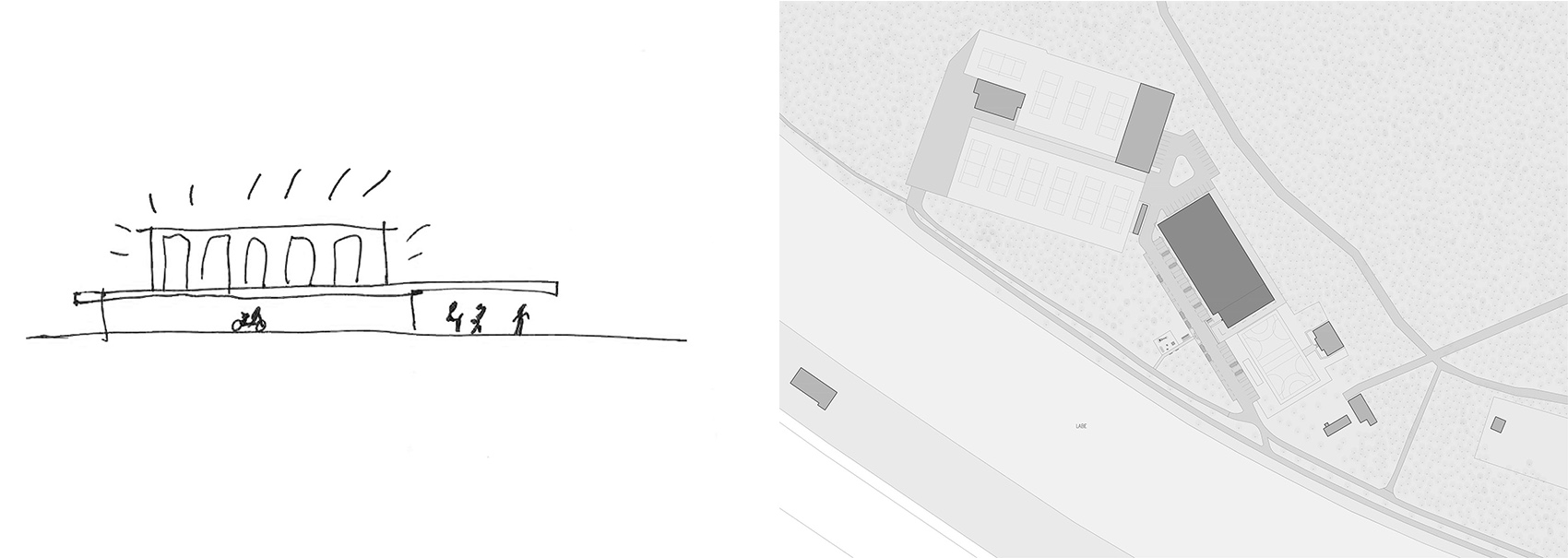 sports hall in borky by ov a