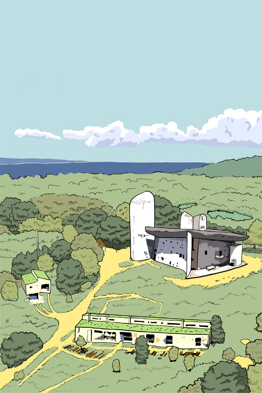 Selected projects with illustration drawings