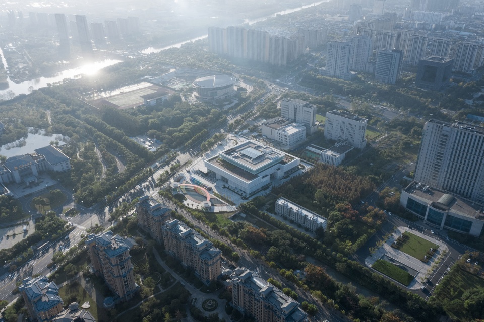 dongtai library complex renovation china by shanghai oria planning architectural design co ltd