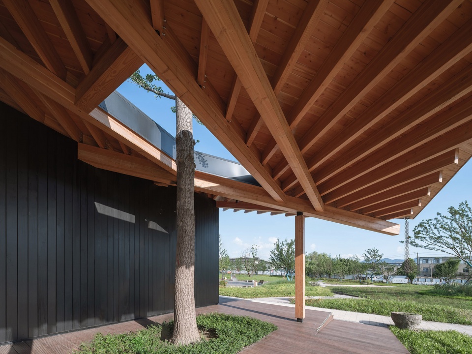 fuyang yangbei lake wetland reception center china by shulin architectural design