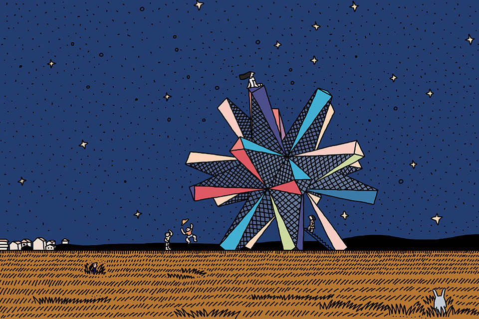 Selected projects with illustration drawings