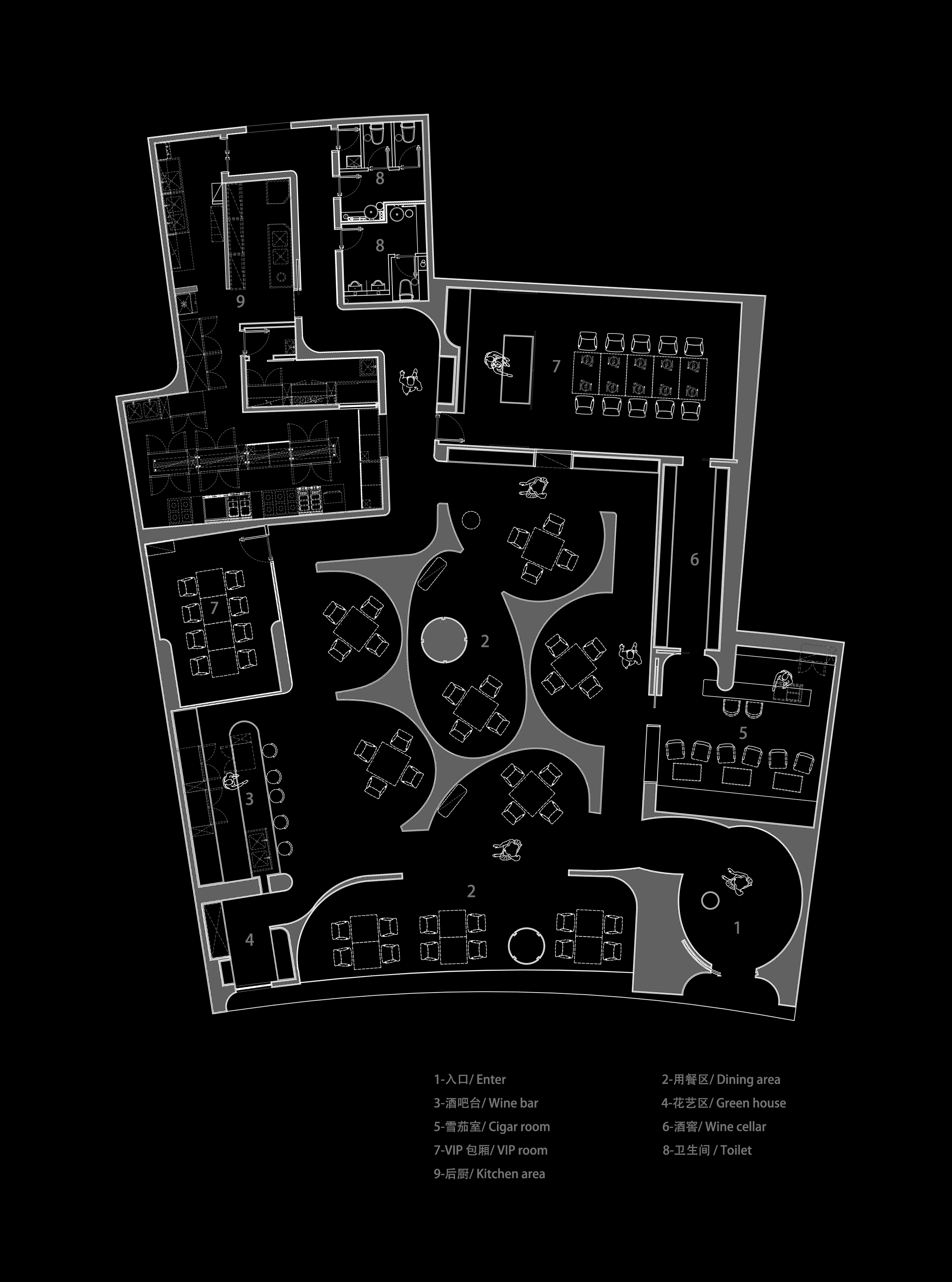 ambreciel restaurant china by hangzhou slow coral design