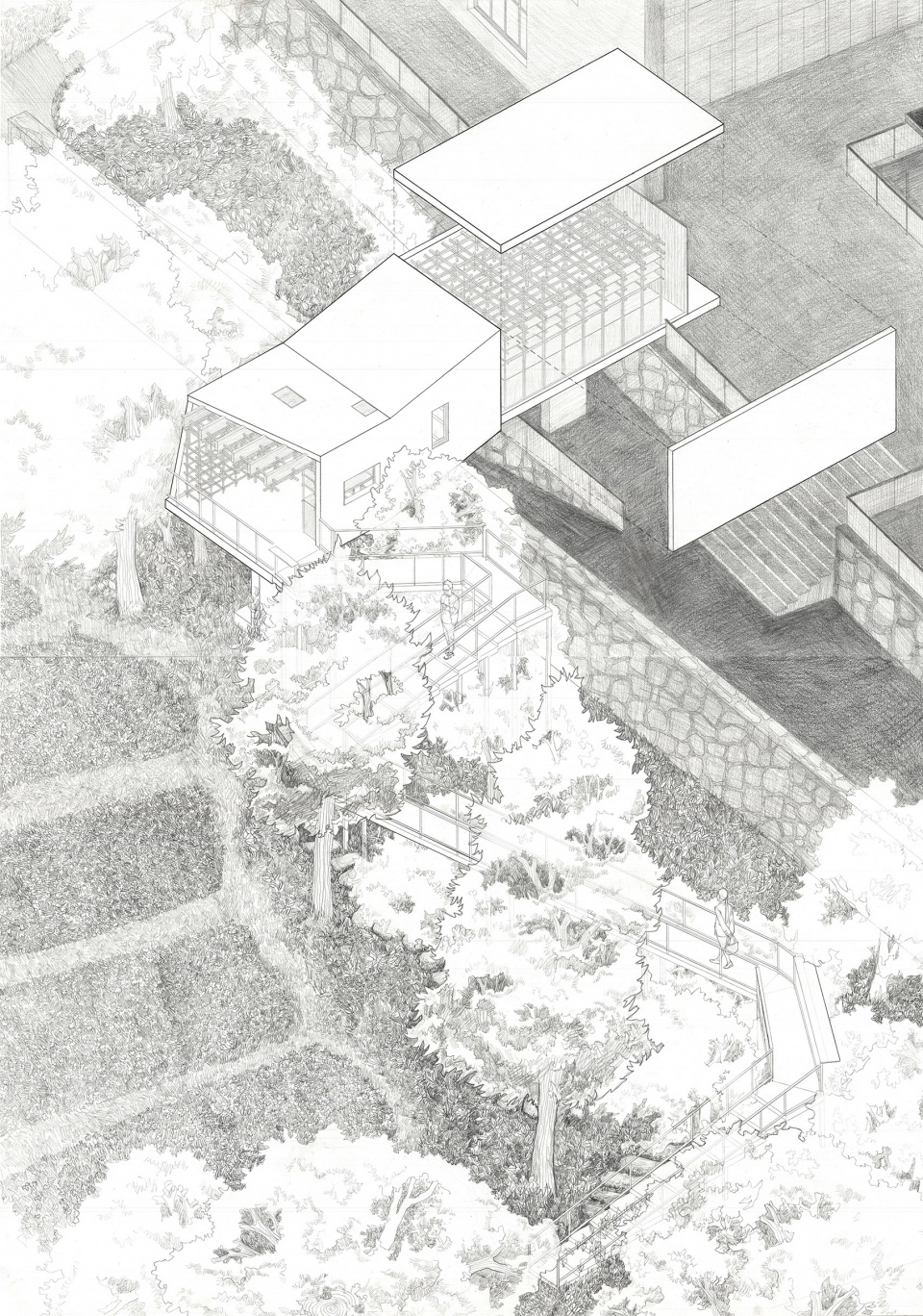 anwesenheit and spatial action by li wenxi