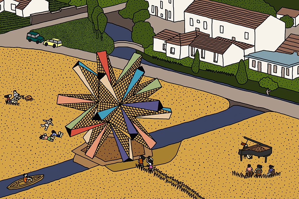 Selected projects with illustration drawings
