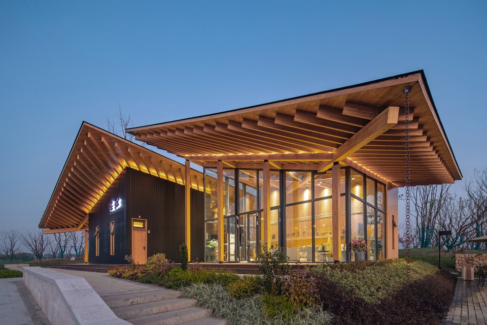 fuyang yangbei lake wetland reception center china by shulin architectural design