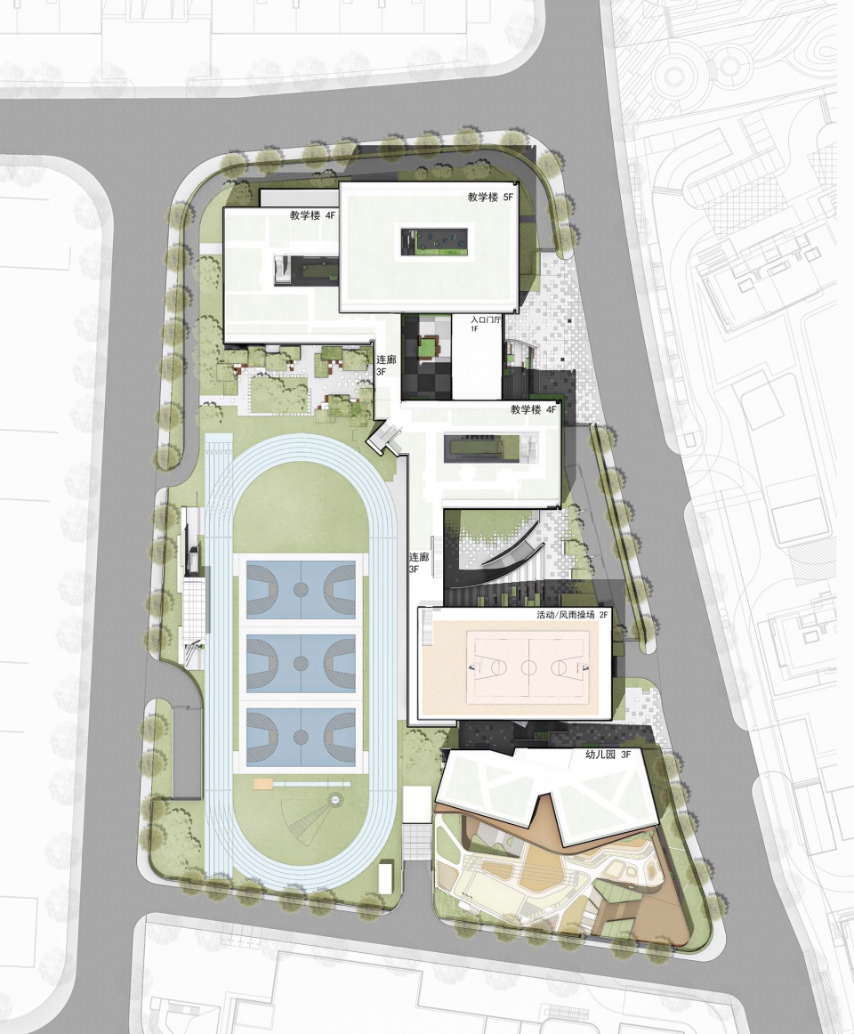 jingchao primary school and kindergarten affiliated to hangzhou normal university china by ua design