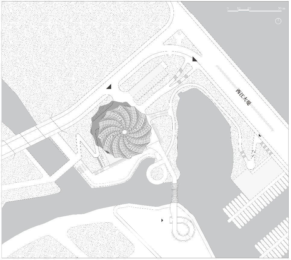 gulao water town cultural ecological tourism resort guest center china by huahui design