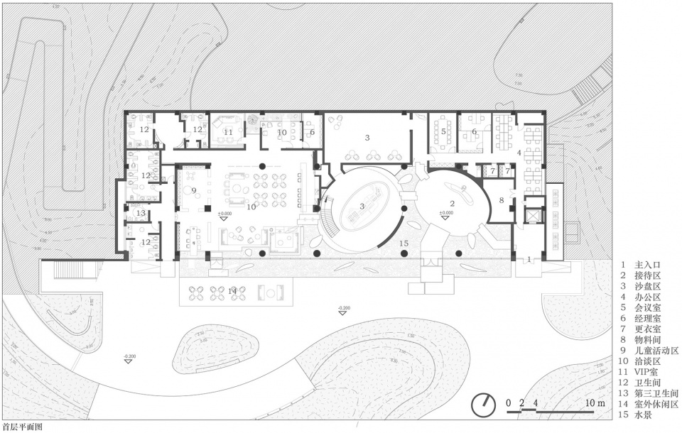 gulao water town cultural ecological tourism resort guest center china by huahui design
