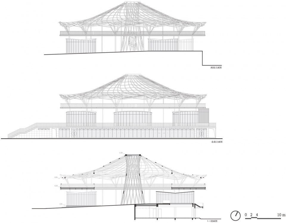 gulao water town cultural ecological tourism resort guest center china by huahui design