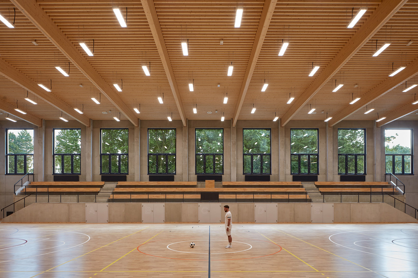 sports hall in borky by ov a