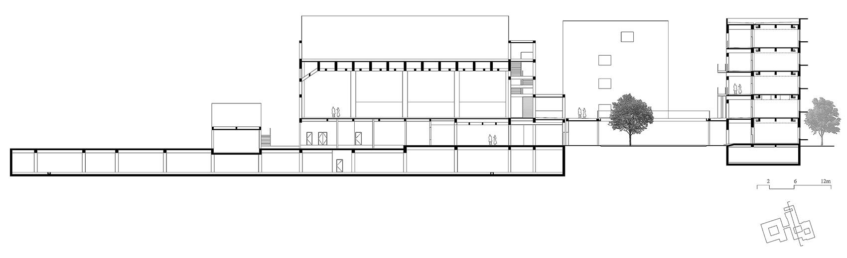 the huafa road south campus of shanghai xuhui high school china by atelier deshaus