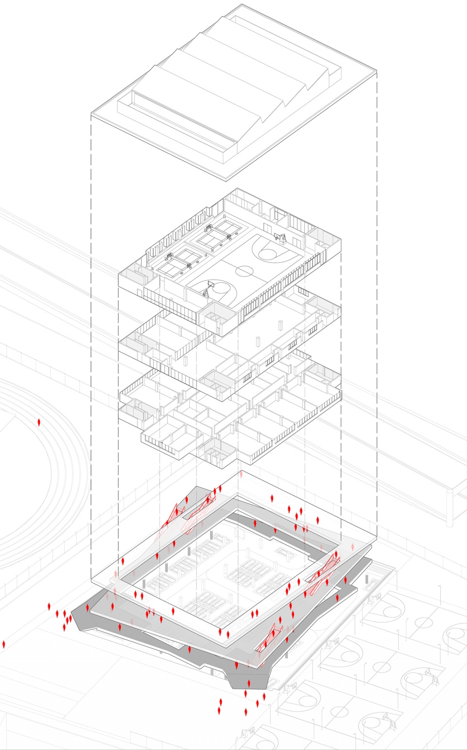 Yihuang 1st High School Complex Leeko Studio