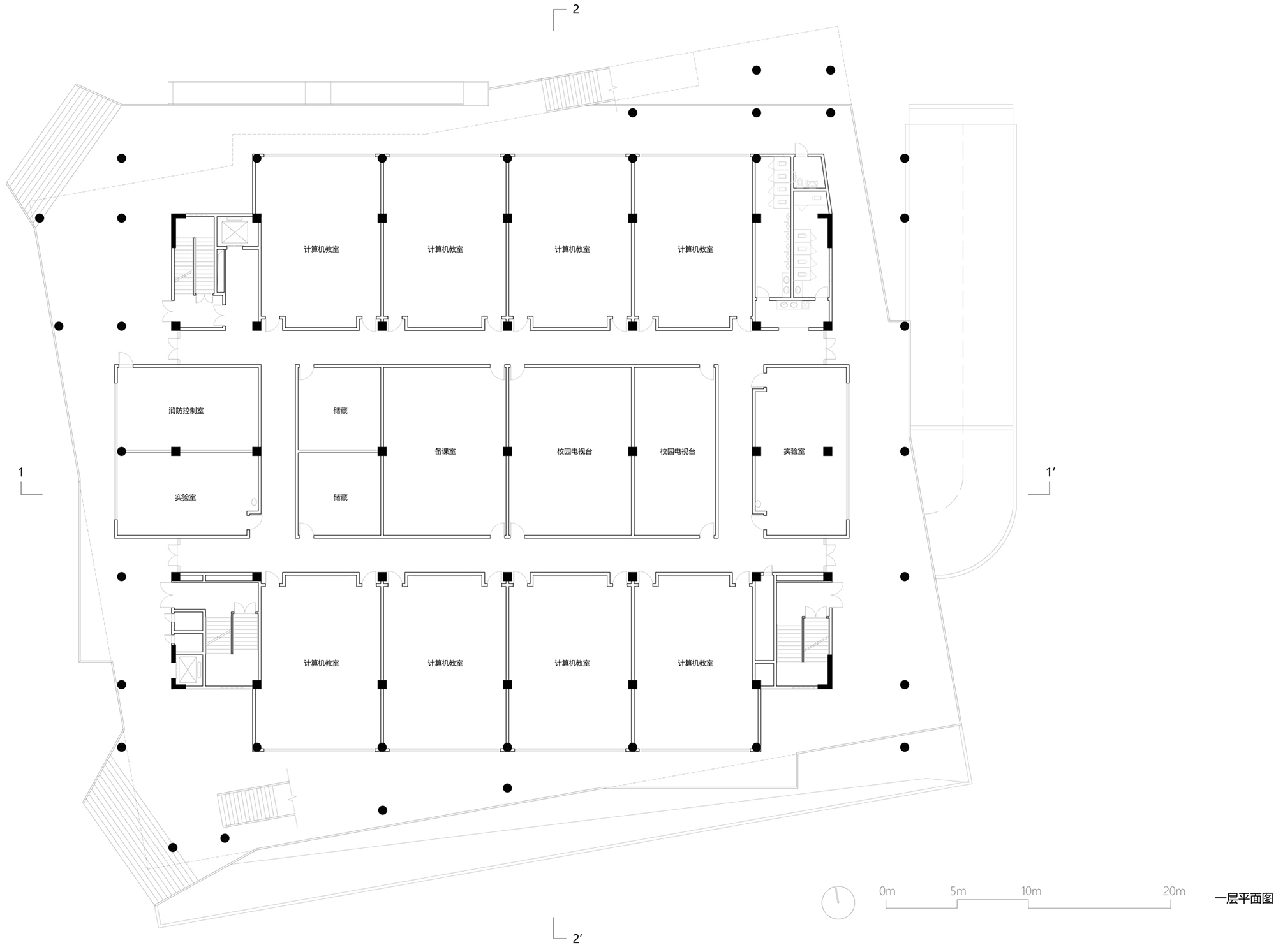 Yihuang 1st High School Complex Leeko Studio