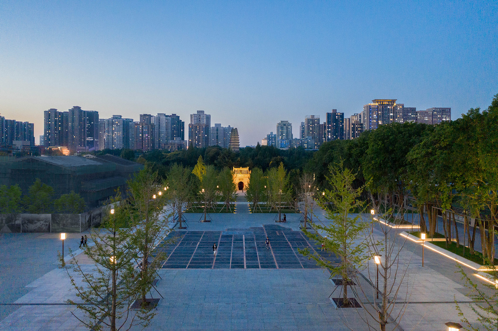 redevelopment of the small wild goose pagoda historical district china by aecom