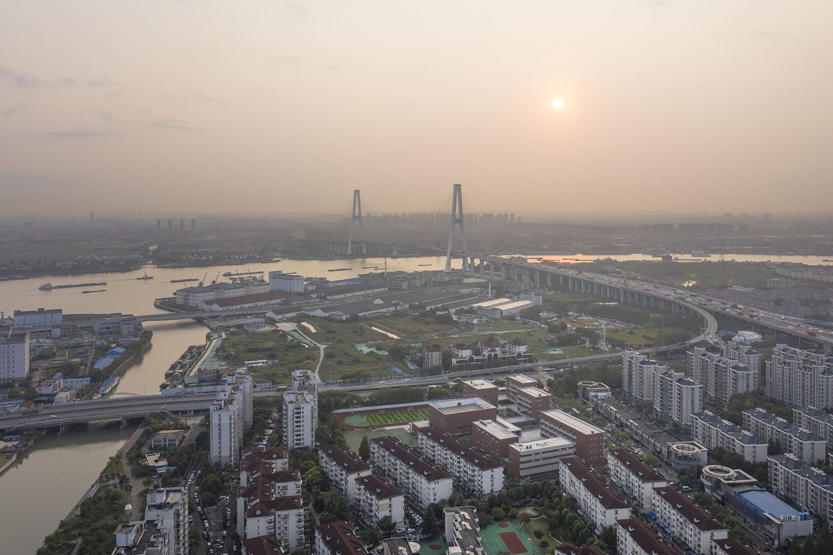 the huafa road south campus of shanghai xuhui high school china by atelier deshaus