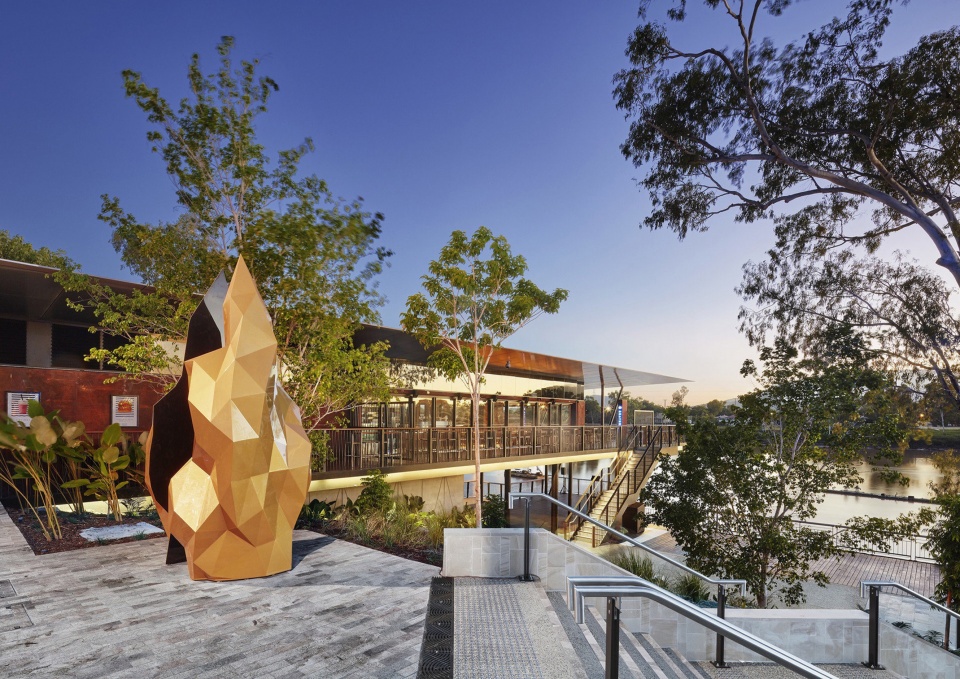riverside pier reinvigorates rockhampton and looks to future growth by woods bagot