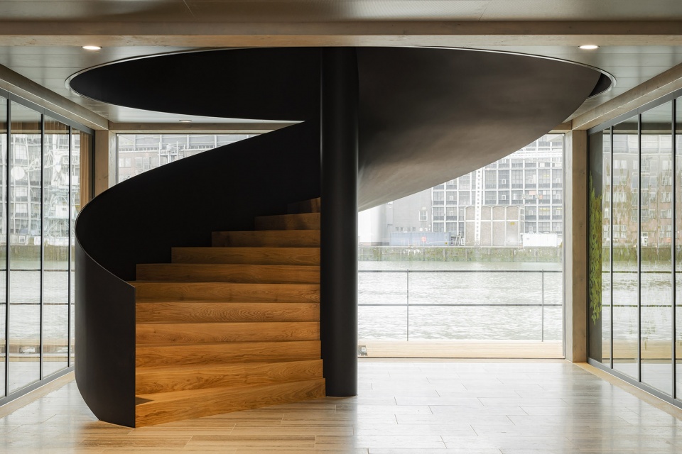 floating office rotterdam by powerhouse company