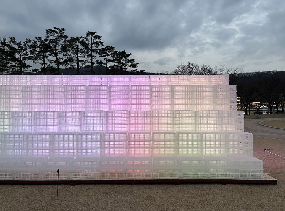 recycled pavilion by hyunje joo baukunst