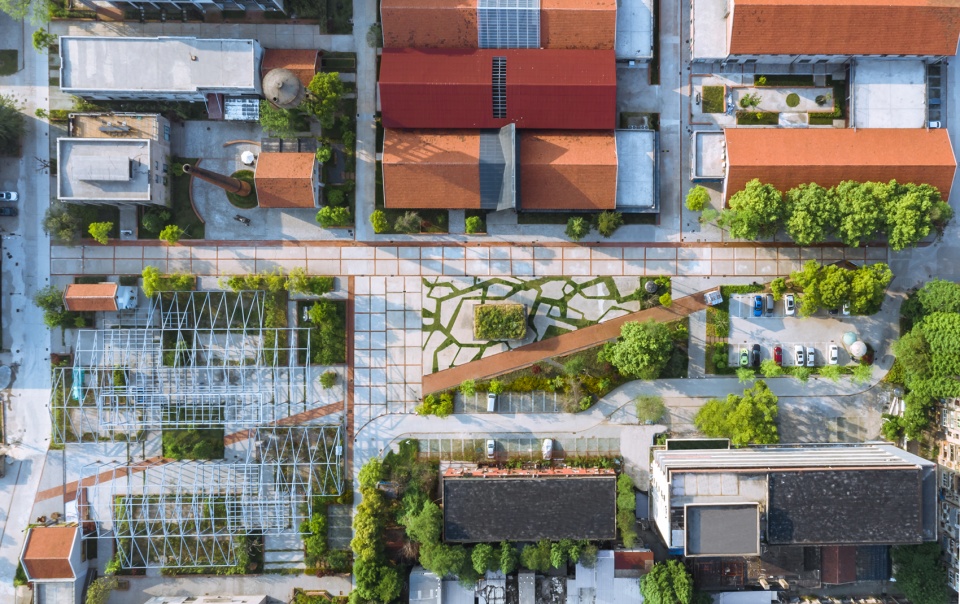 landscape reconstruction of wuhan liangyou red town culture and art community by uao 1